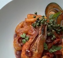 Sichuan-Style Seafood Pasta