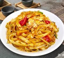 Egg Fried Knife-Cut Noodles
