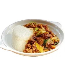 Scallion Stir-Fried Lamb Rice Bowl