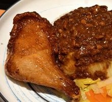 Honey-glazed Chicken Leg Rice