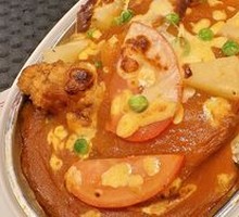 Thick Cheese-Baked Pork Chop Rice