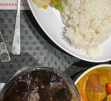 Curry Beef Rice with Coke