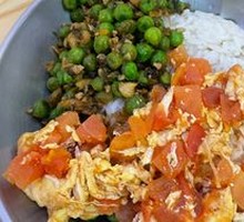 Sour Cabbage with Green Beans and Minced Pork with Tomato and Egg Stir-fry
