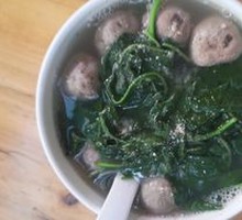 Handmade Beef Meatball Soup