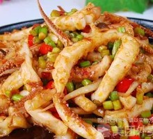 Grilled Squid on Iron Plate