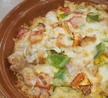 Cheese Bacon Fried Rice Bake