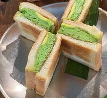 Pandan Coconut Butter Toast