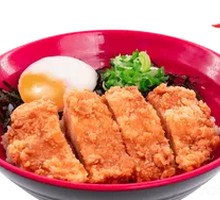 温泉蛋炸鸡排丼
