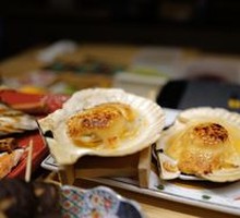 Cheese Sauce Grilled Live Scallop