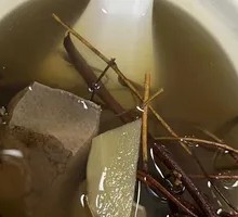 Chicken Bone Herb and Pig Liver Soup