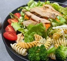 Sweet Potato Honey Chicken Spiral Pasta Salad