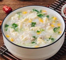Vegetable and Lean Pork Porridge