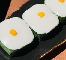 Pandan Coconut Sago Cake