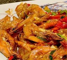 Stir-Fried Shrimp with Ginger and Scallion