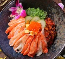Grilled Crab Stick Meat Rice Bowl