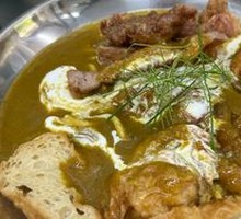 Curry Soup Fried Pork Cutlet Noodles