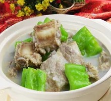 Bitter Melon and Pork Rib Soup Rice