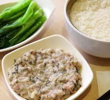 Mei Cai Pork Patties with Rice