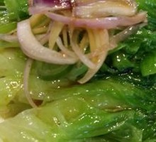 Boiled lettuce