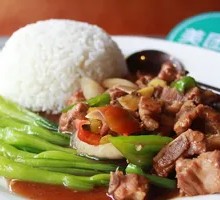 Steamed Pork Rib Rice with Soy Sauce
