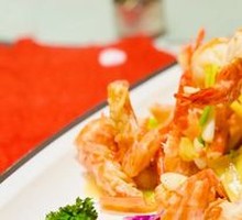 Stir-Fried Prawns with Ginger and Scallion