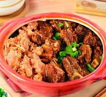 Beef and Pork Rib Claypot Rice