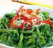 Stir-fried Amaranth with Chili and Fermented Tofu