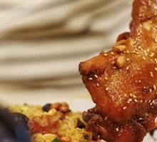 Swiss Sauce Whole Chicken Leg with Sticky Rice