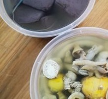 Chicken and Pig Blood Soup