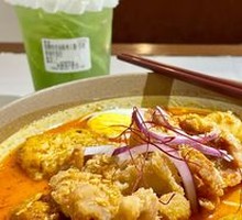 Crispy Lemongrass Chicken Satay Laksa