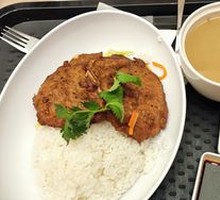 Crispy Pork Cutlet with Braised Pork Sauce Rice