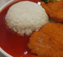 Secret Sauce Pork Chop Rice