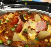 Thick Cheese-Baked Pork Chop Rice