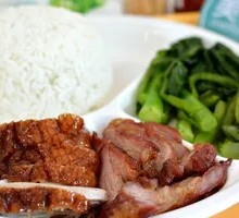 Honey-glazed Barbecue Pork and Roast Duck Rice