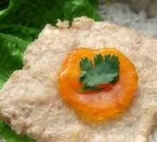 Salted Egg Meat Pudding Steamed Rice