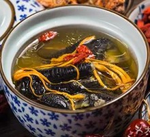 Goji Mushroom and Angelica Root Stewed Black Chicken Soup