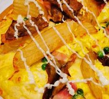 Teriyaki Beef and Potato Pizza