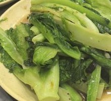Braised Tuna with Fermented Black Beans and Chinese Water Spinach