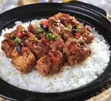 Steamed Spare Ribs with Fermented Black Beans Rice