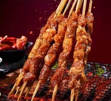 Charcoal Grilled Lamb Skewer Medium Size (BBQ Meat Skewer)