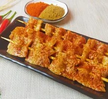 Fried Pork Belly Skewers