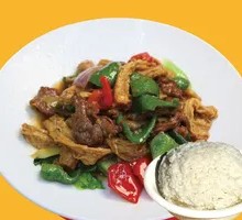 Beef Rice with Tofu Skin