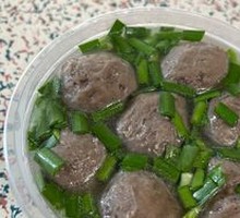 Tender Beef Meatball Soup