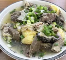 Fried Tofu with Beef Offal