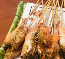 Salt-Baked Crispy Shrimp Skewers