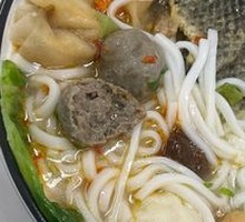 Colorful Meatball Noodles