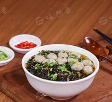 Pork Ball and Nori Soup