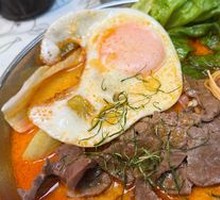 Tom Yum Soup with Beef Noodles