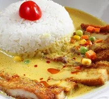 Curry Chicken Cutlet Rice