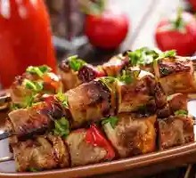 Black Pepper Chicken Skewers